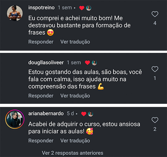 Depoimento de aluno 3